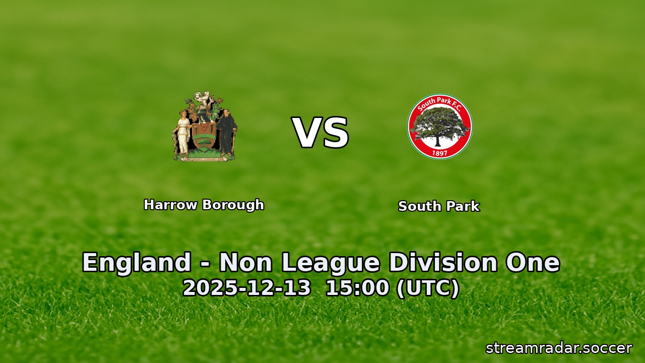Harrow Borough vs South Park