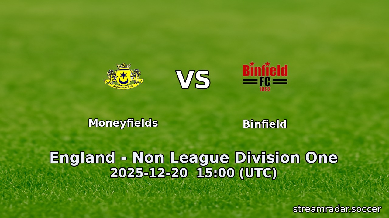 Moneyfields vs Binfield