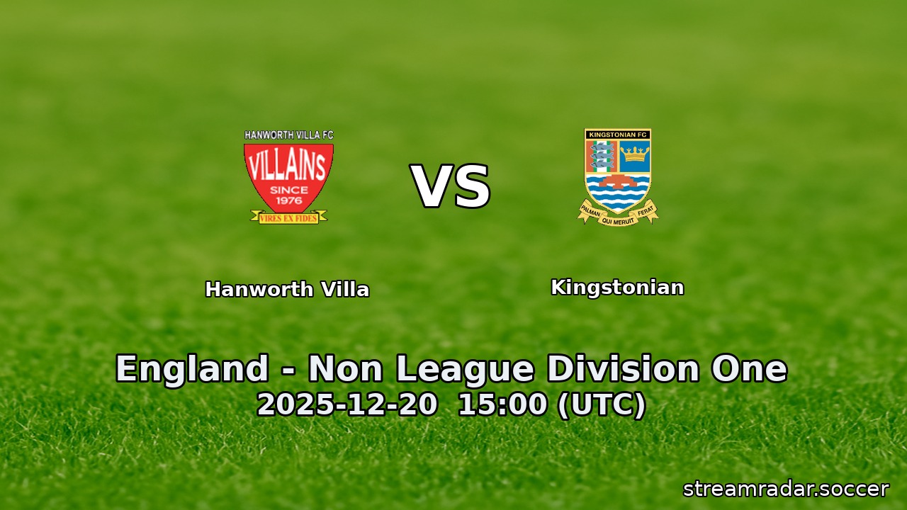 Hanworth Villa vs Kingstonian