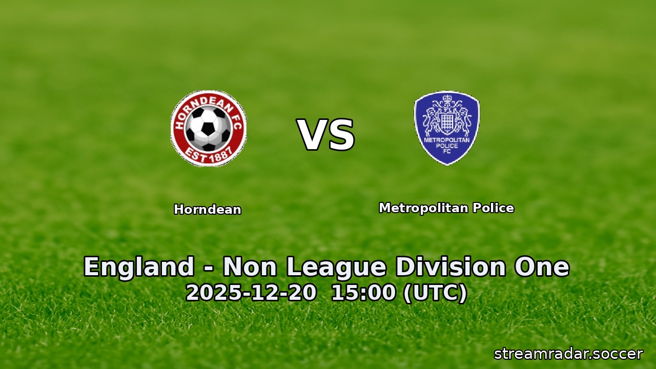 Horndean vs Metropolitan Police