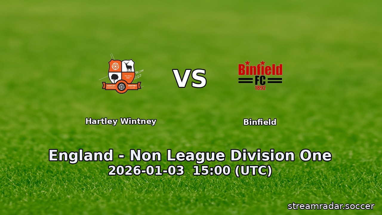 Hartley Wintney vs Binfield