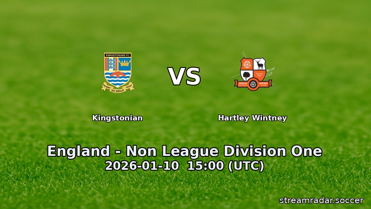 Kingstonian vs Hartley Wintney