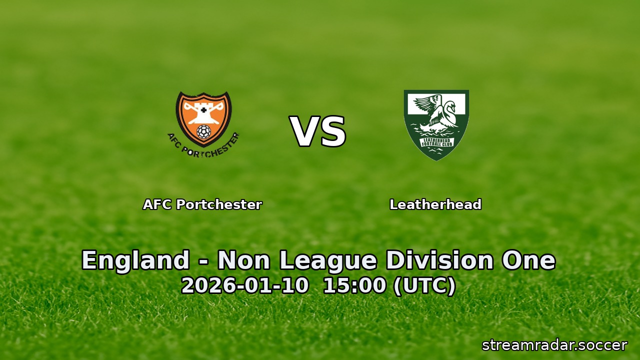 AFC Portchester vs Leatherhead