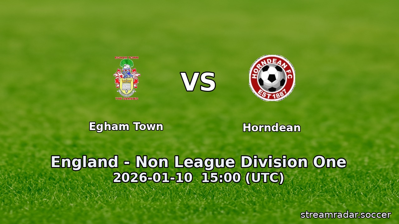 Egham Town vs Horndean