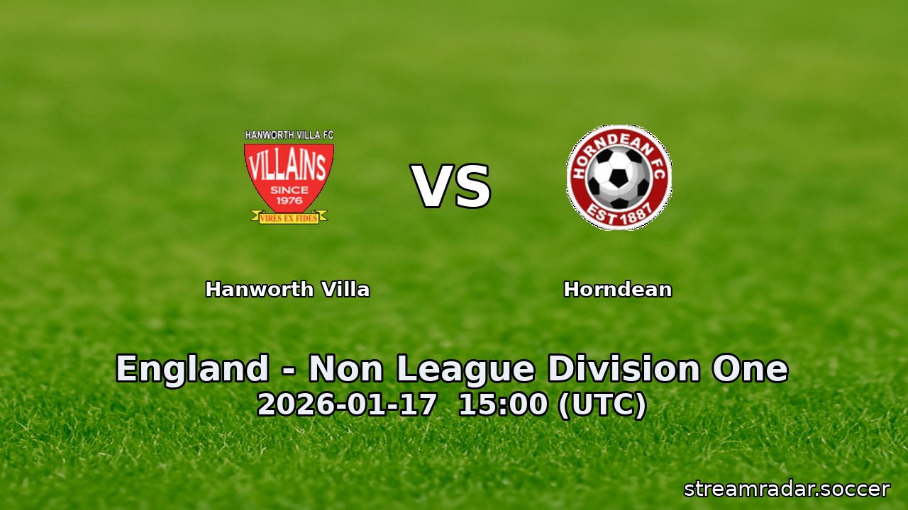 Hanworth Villa vs Horndean