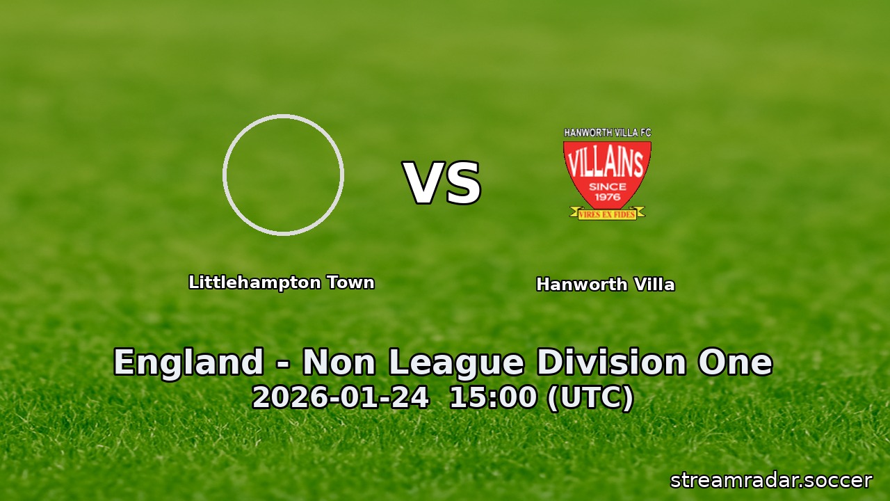 Littlehampton Town vs Hanworth Villa