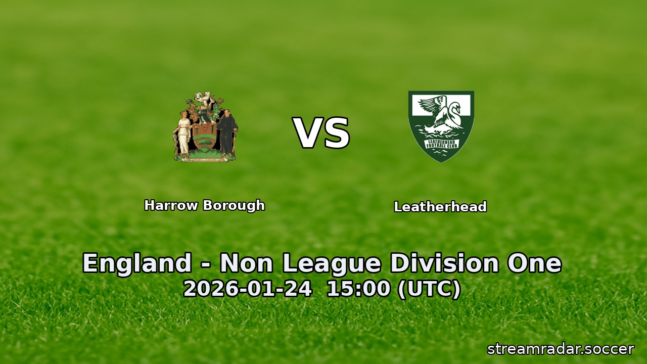 Harrow Borough vs Leatherhead