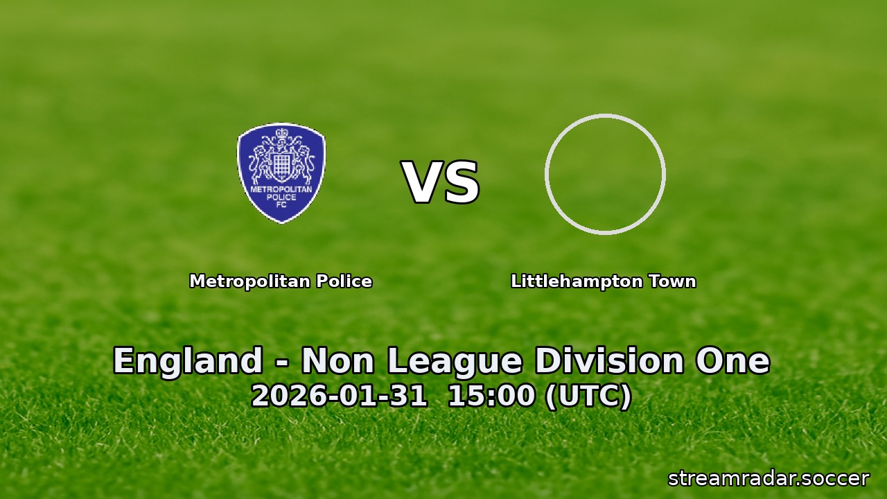 Metropolitan Police vs Littlehampton Town