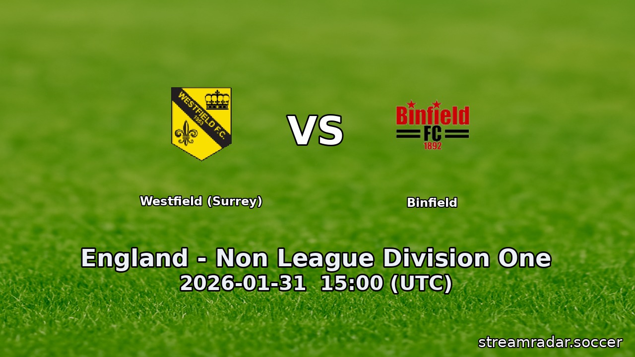 Westfield (Surrey) vs Binfield