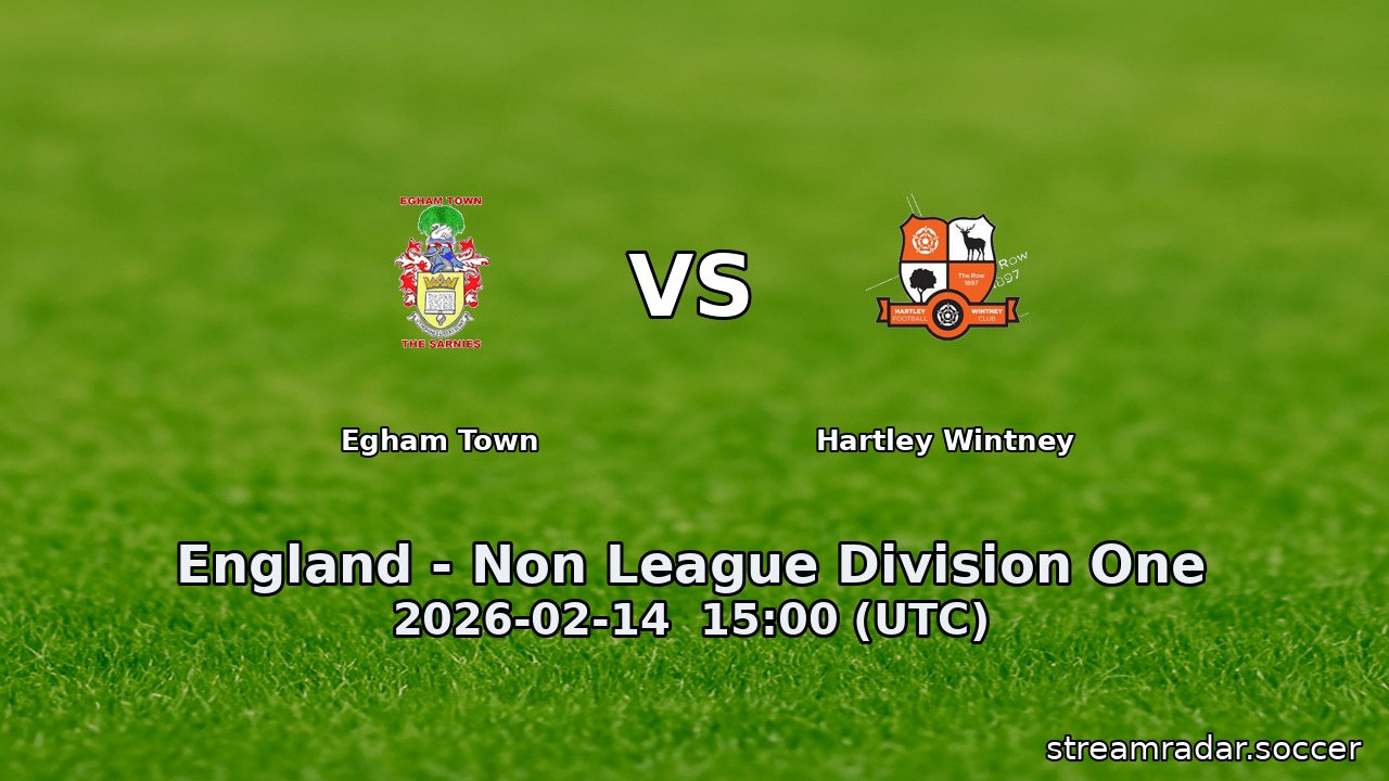 Egham Town vs Hartley Wintney