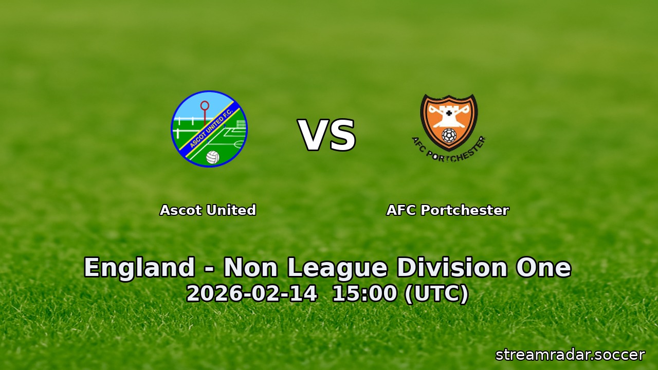 Ascot United vs AFC Portchester