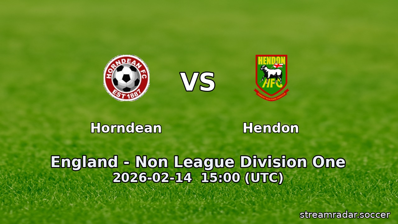Horndean vs Hendon