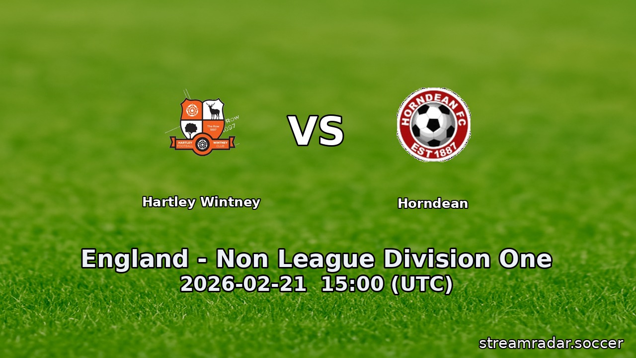 Hartley Wintney vs Horndean