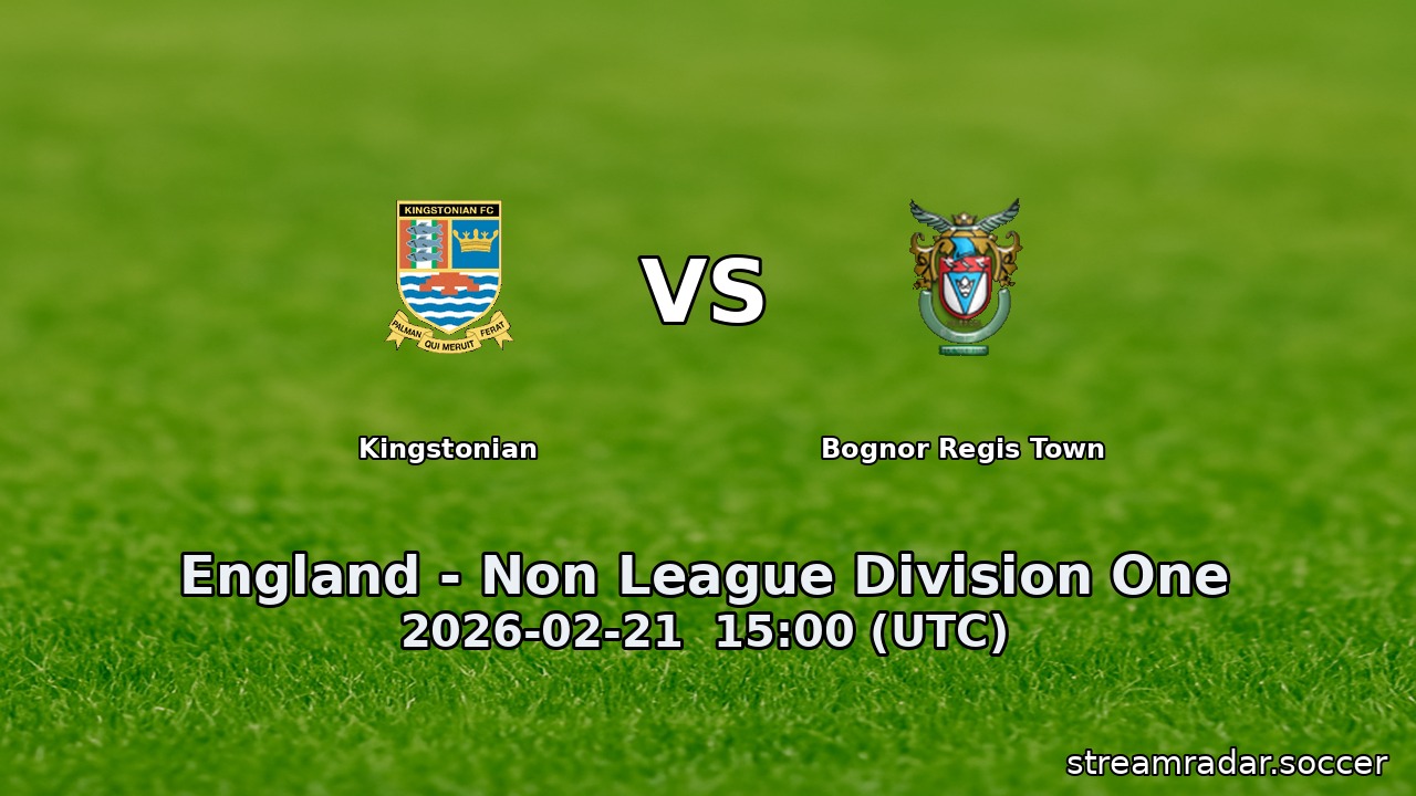 Kingstonian vs Bognor Regis Town