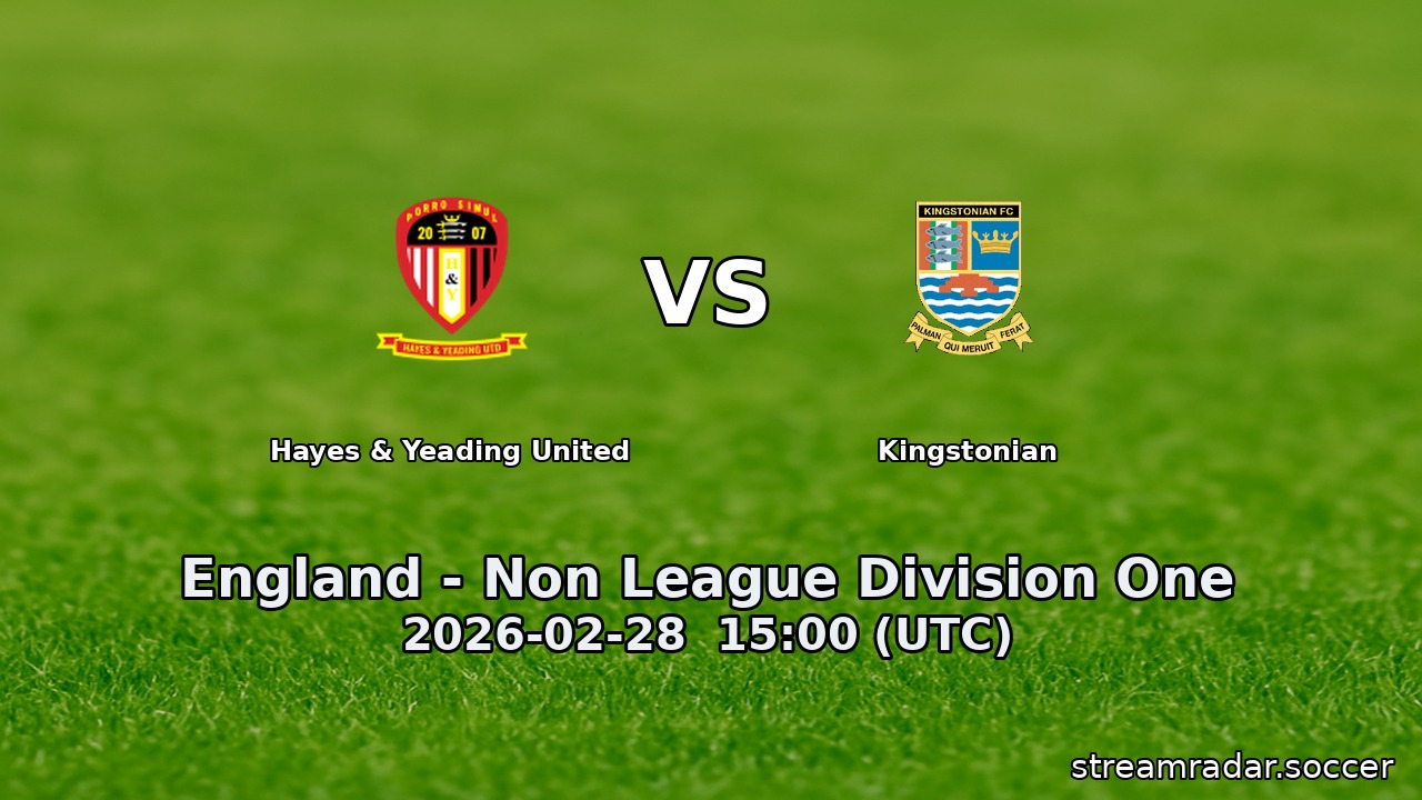 Hayes & Yeading United vs Kingstonian