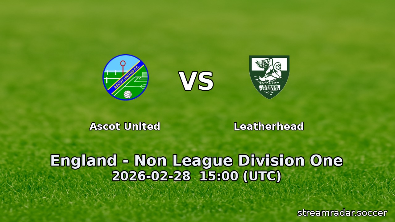 Ascot United vs Leatherhead
