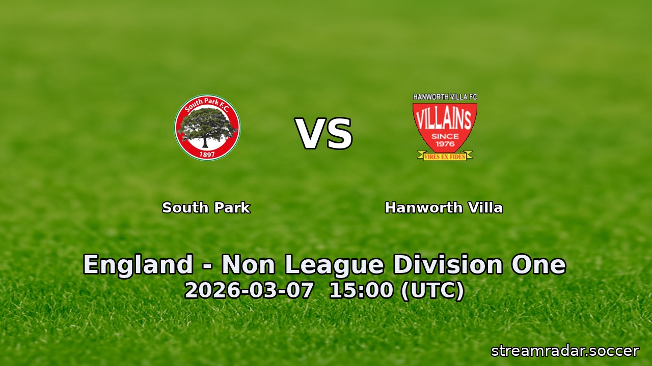 South Park vs Hanworth Villa