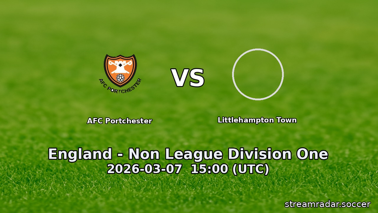 AFC Portchester vs Littlehampton Town