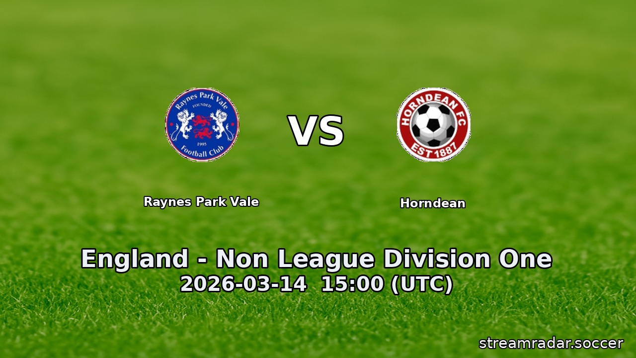 Raynes Park Vale vs Horndean