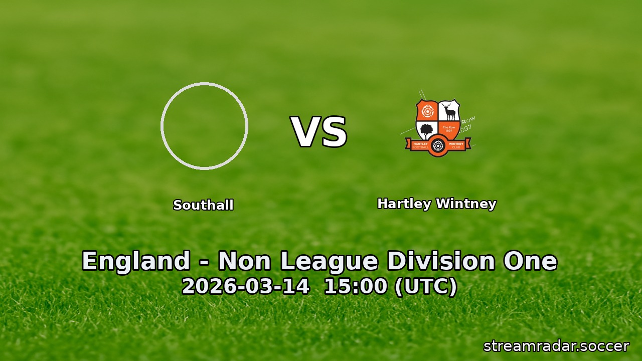 Southall vs Hartley Wintney
