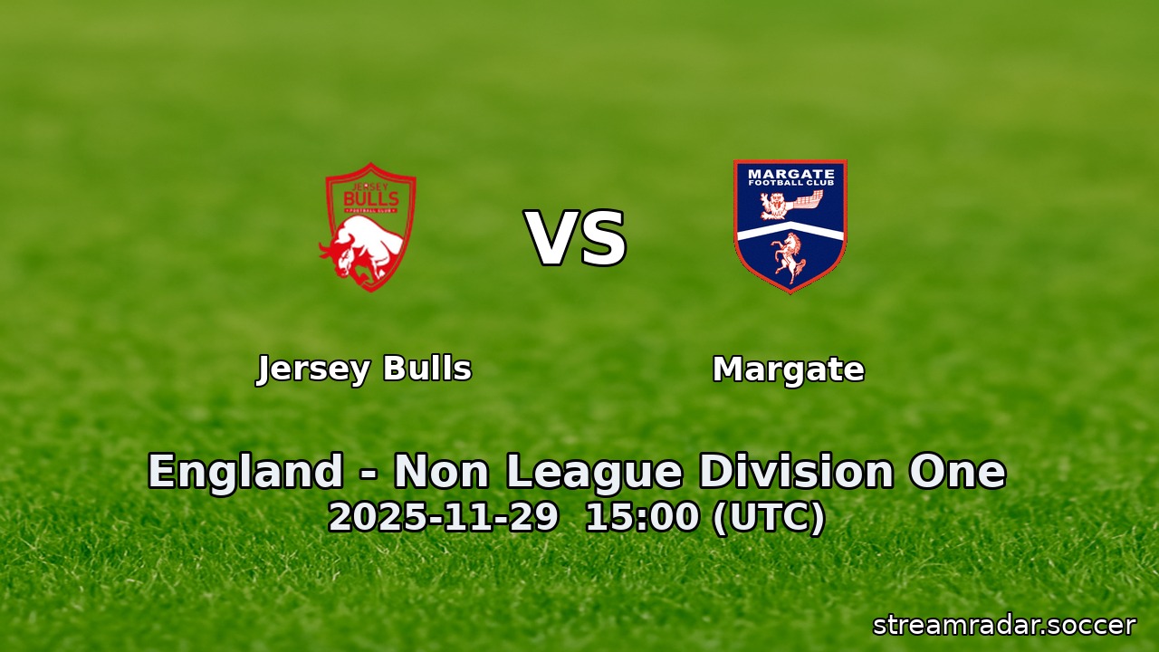 Jersey Bulls vs Margate