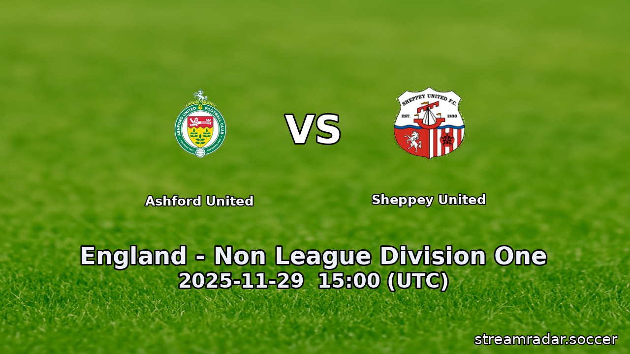 Ashford United vs Sheppey United