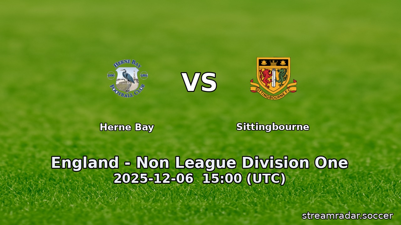 Herne Bay vs Sittingbourne
