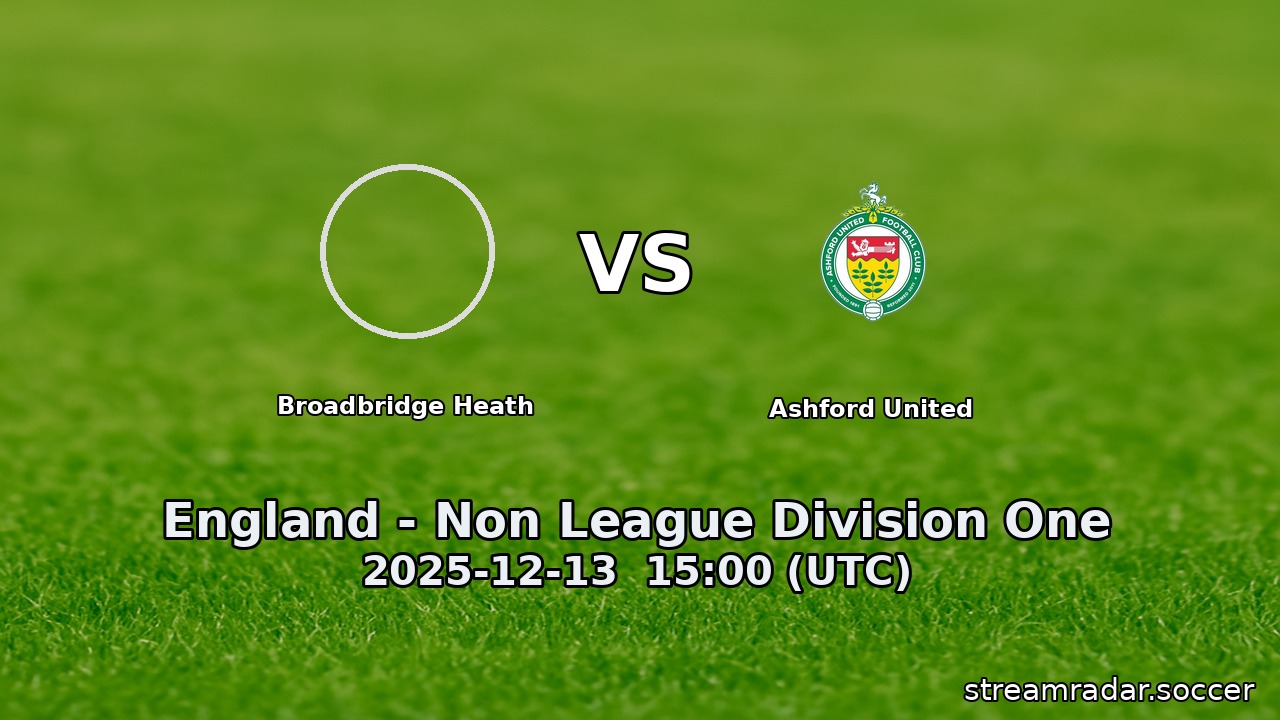 Broadbridge Heath vs Ashford United
