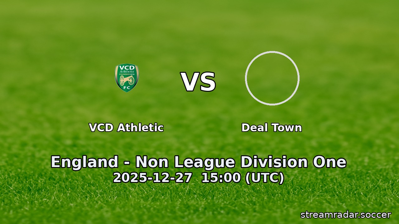 VCD Athletic vs Deal Town