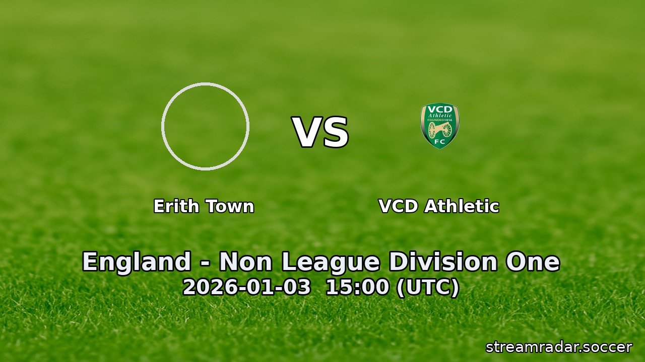 Erith Town vs VCD Athletic