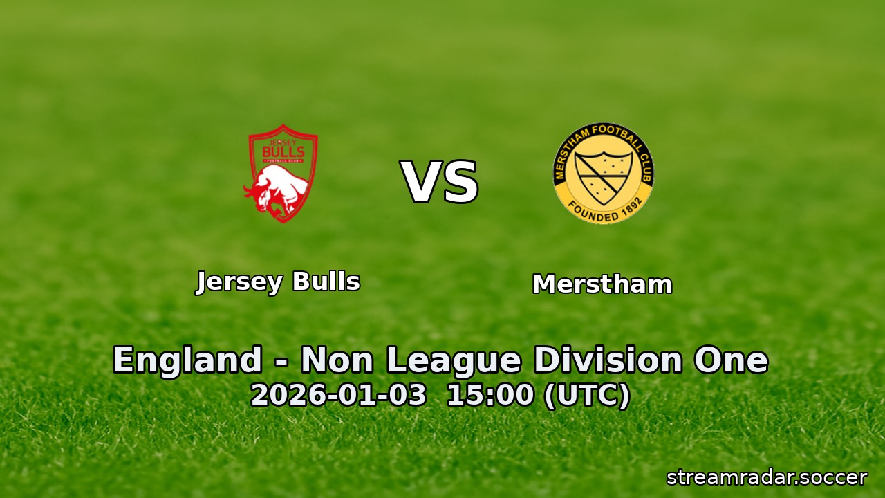 Jersey Bulls vs Merstham