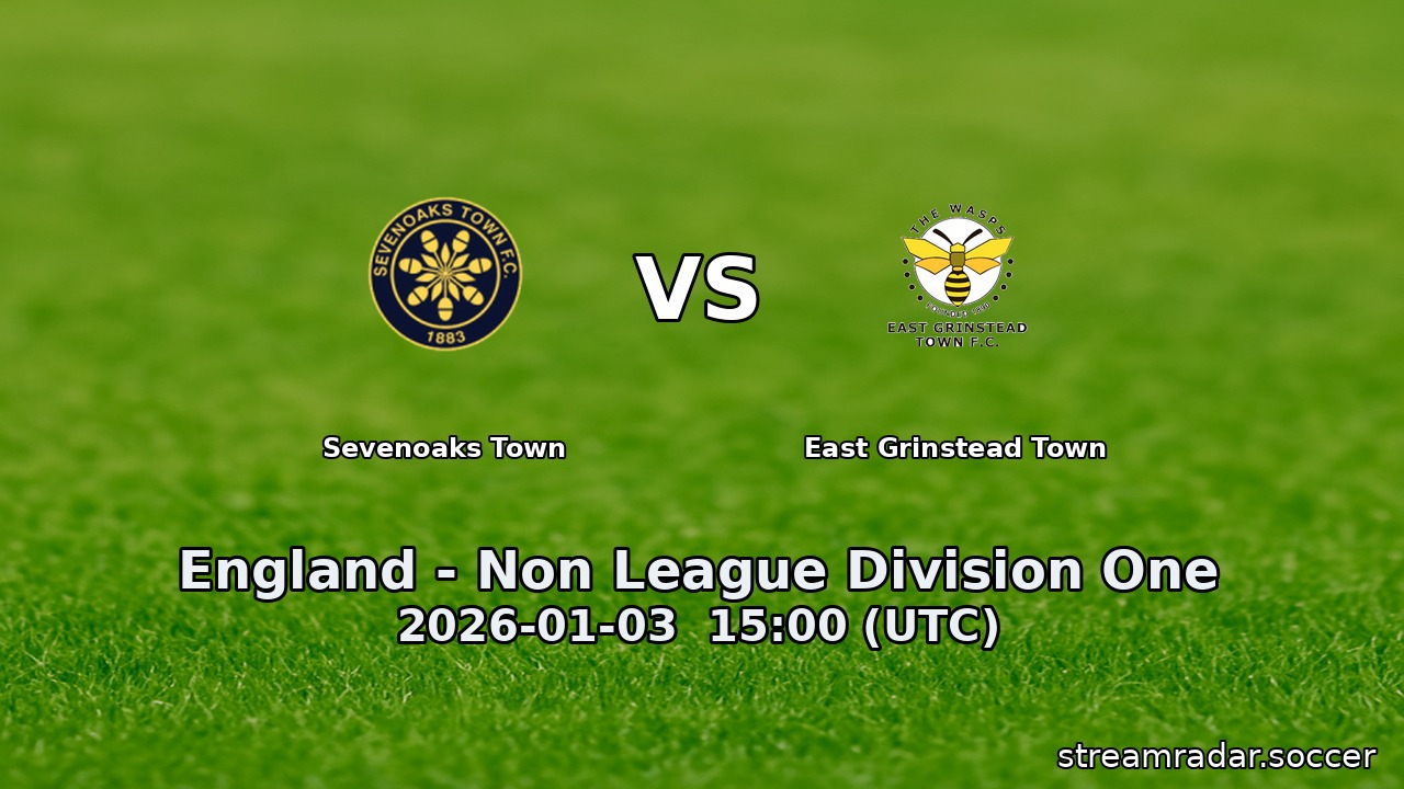 Sevenoaks Town vs East Grinstead Town