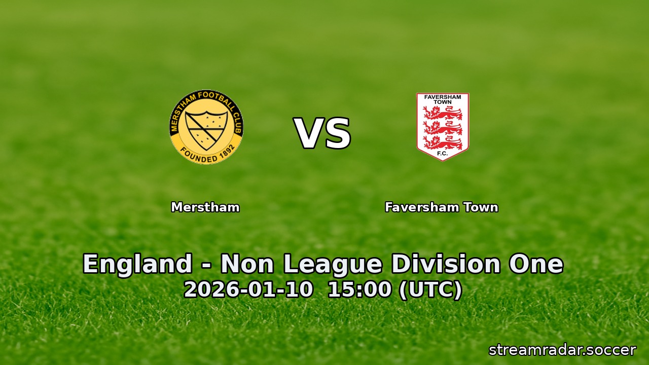 Merstham vs Faversham Town