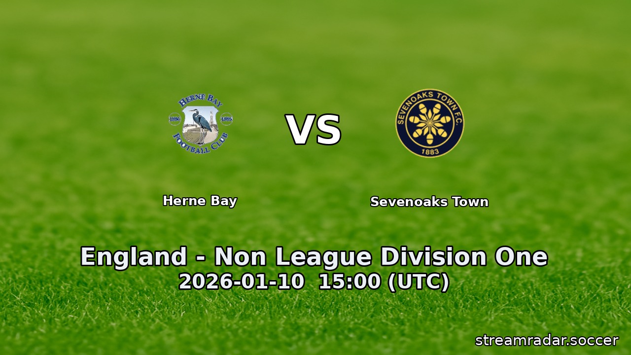 Herne Bay vs Sevenoaks Town