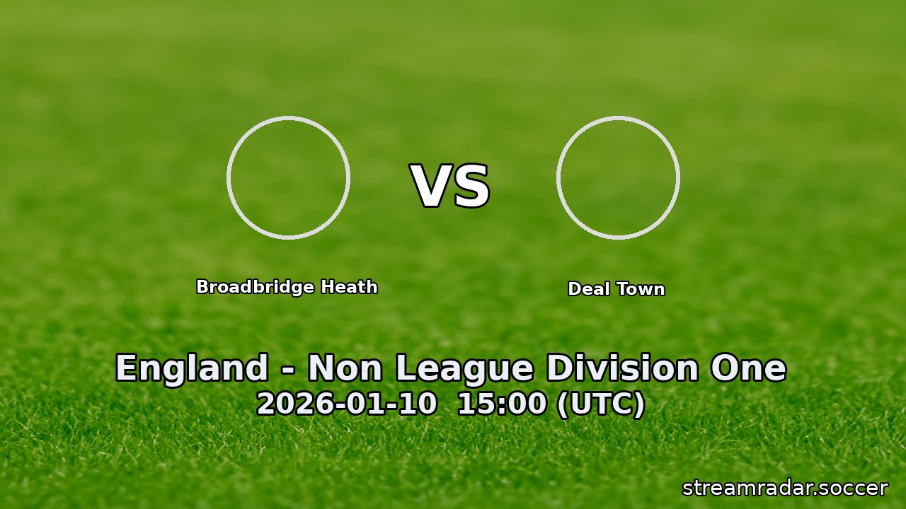 Broadbridge Heath vs Deal Town