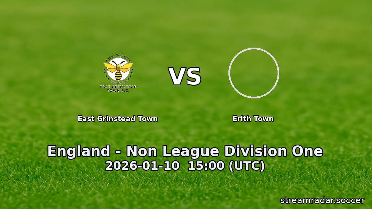 East Grinstead Town vs Erith Town
