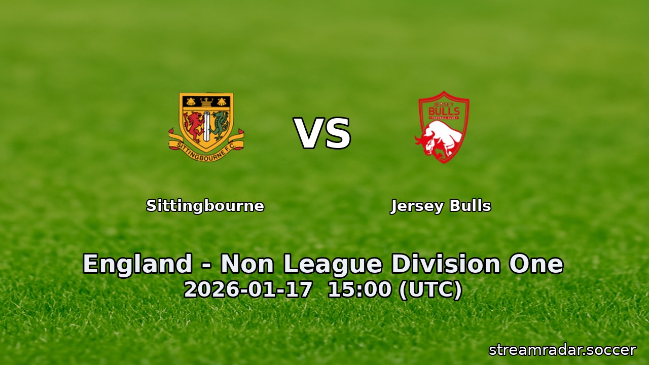 Sittingbourne vs Jersey Bulls
