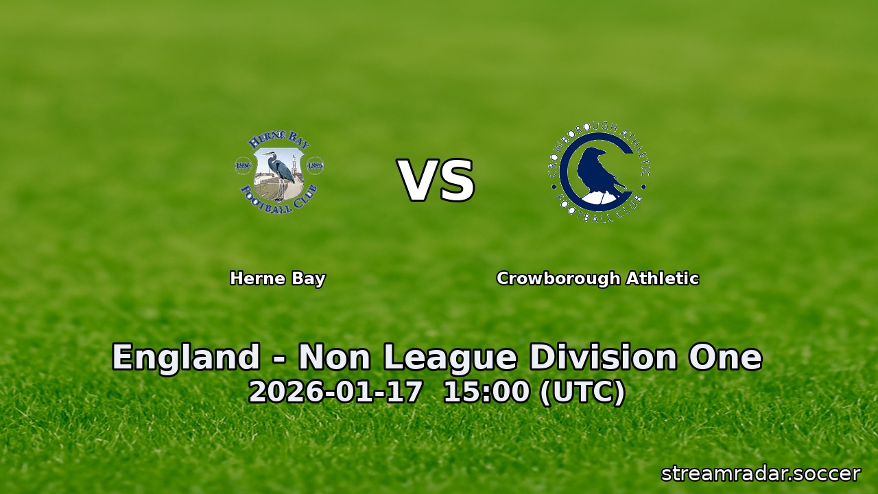 Herne Bay vs Crowborough Athletic