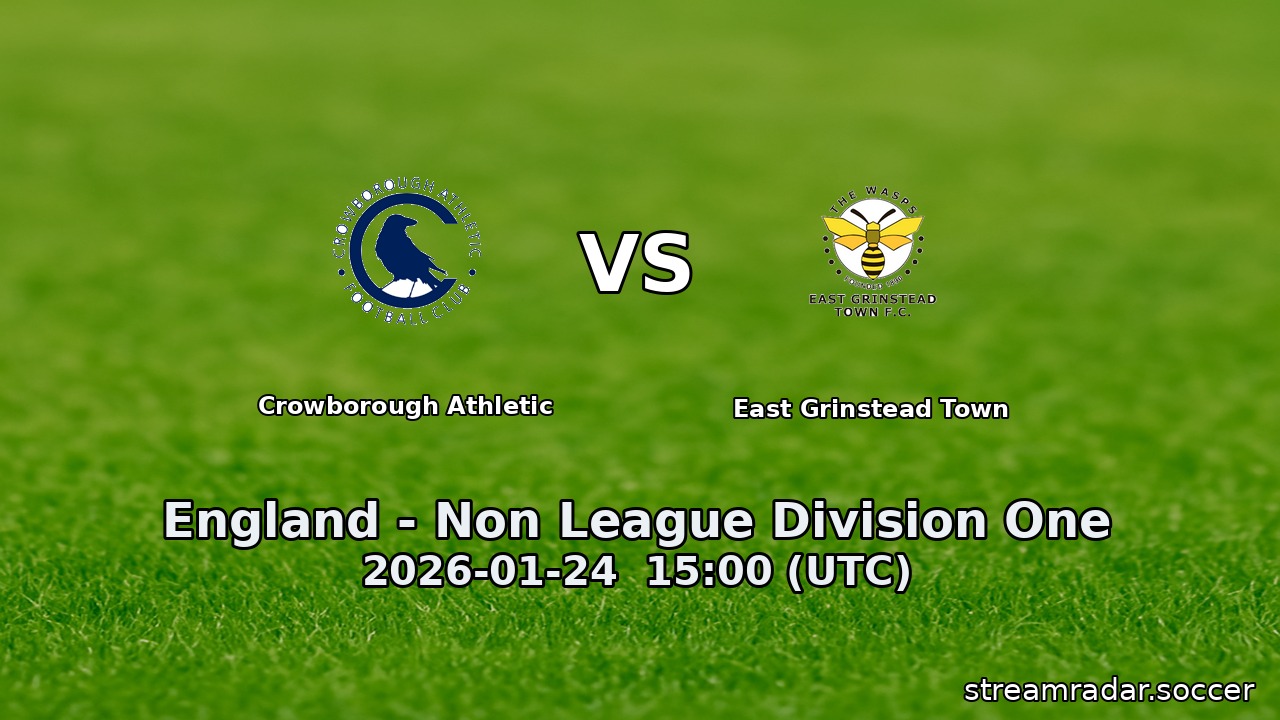 Crowborough Athletic vs East Grinstead Town