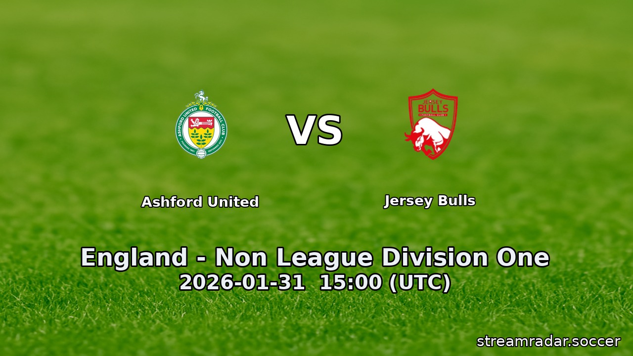 Ashford United vs Jersey Bulls