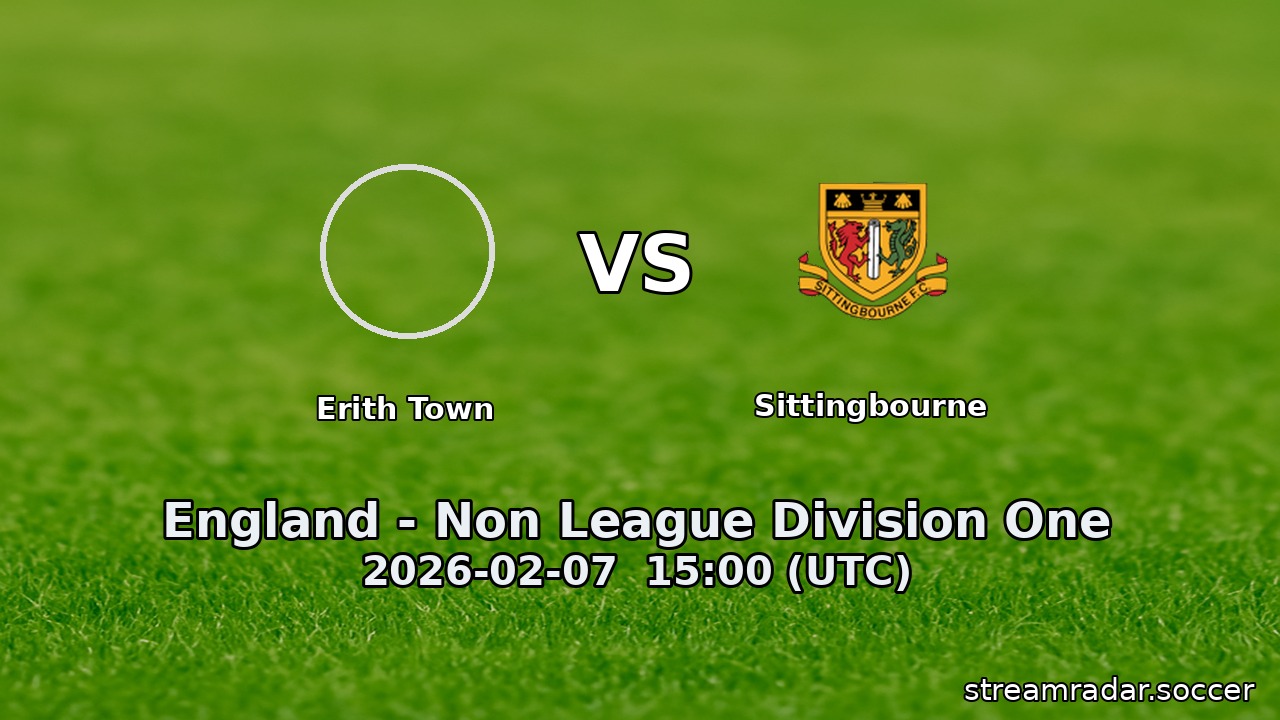 Erith Town vs Sittingbourne