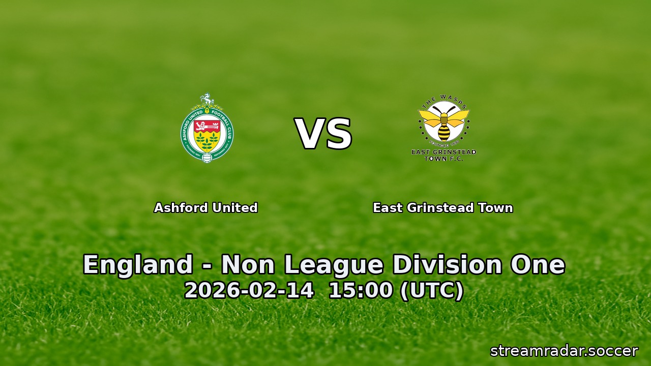 Ashford United vs East Grinstead Town