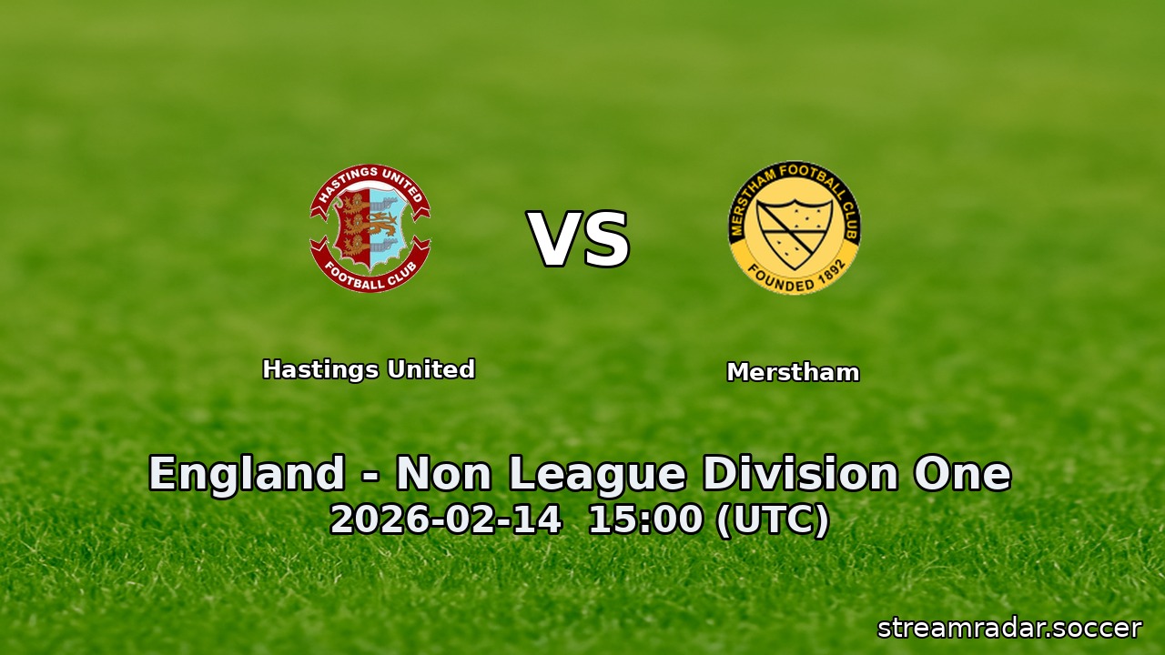 Hastings United vs Merstham