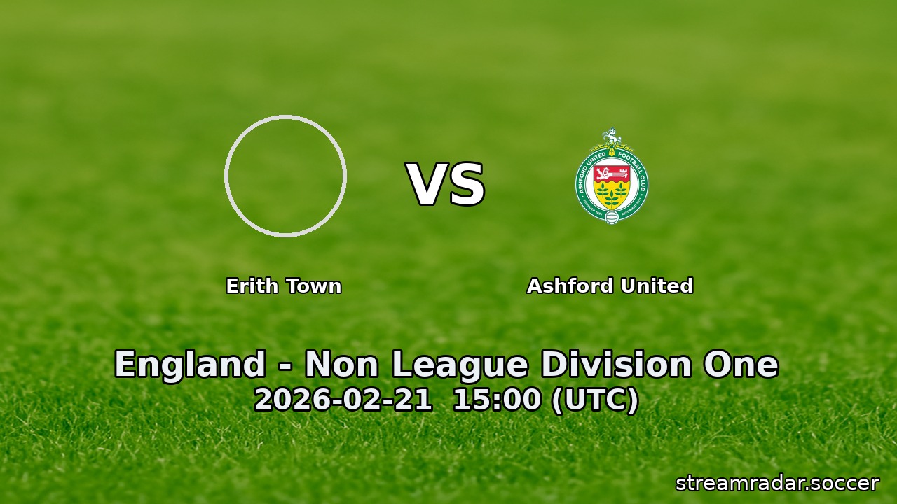 Erith Town vs Ashford United