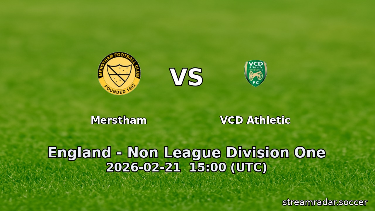 Merstham vs VCD Athletic