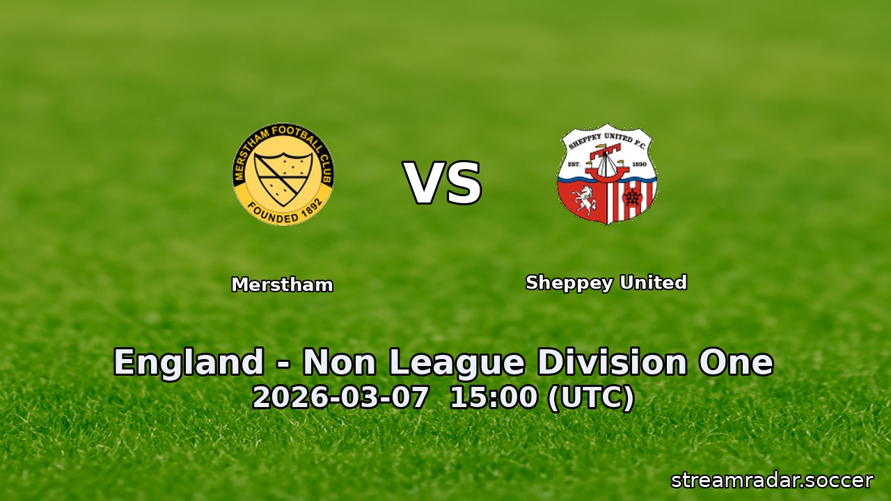 Merstham vs Sheppey United