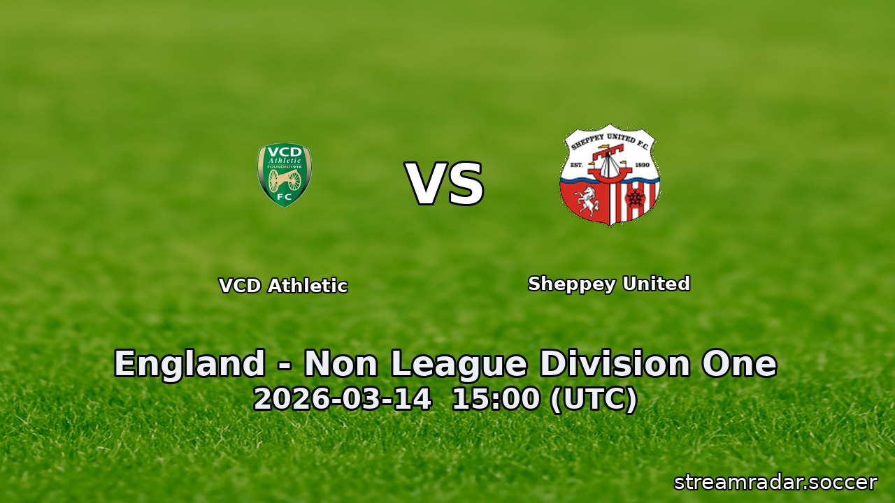 VCD Athletic vs Sheppey United