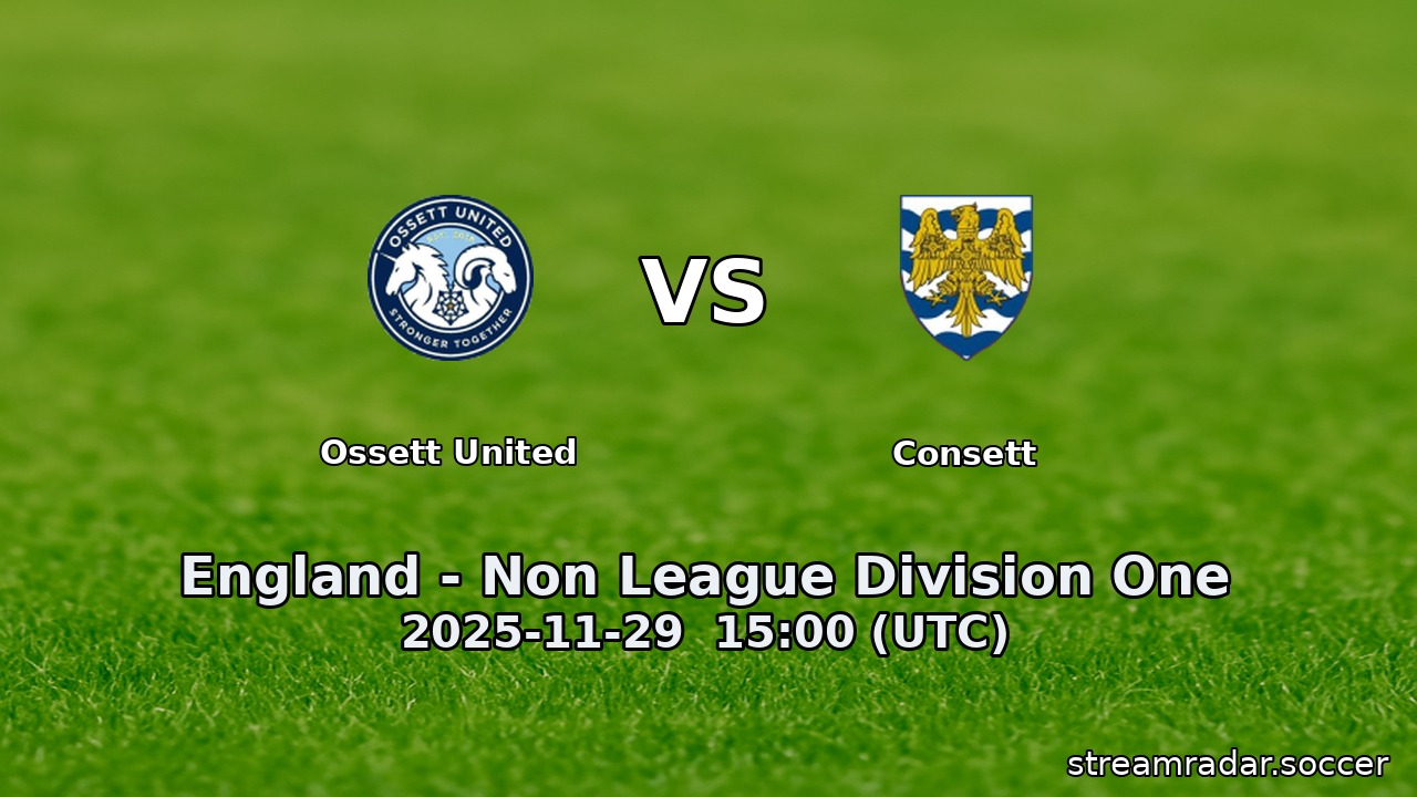 Ossett United vs Consett