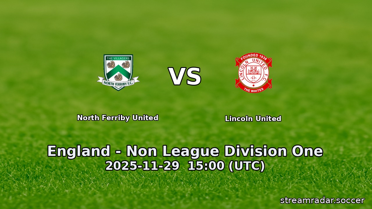 North Ferriby United vs Lincoln United