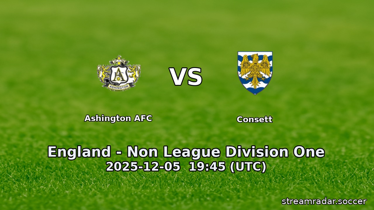 Ashington AFC vs Consett